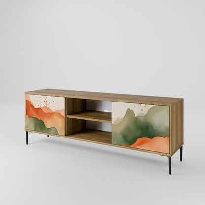 WATERCOLOUR PEAKS Mueble de TV de 2 Puertas