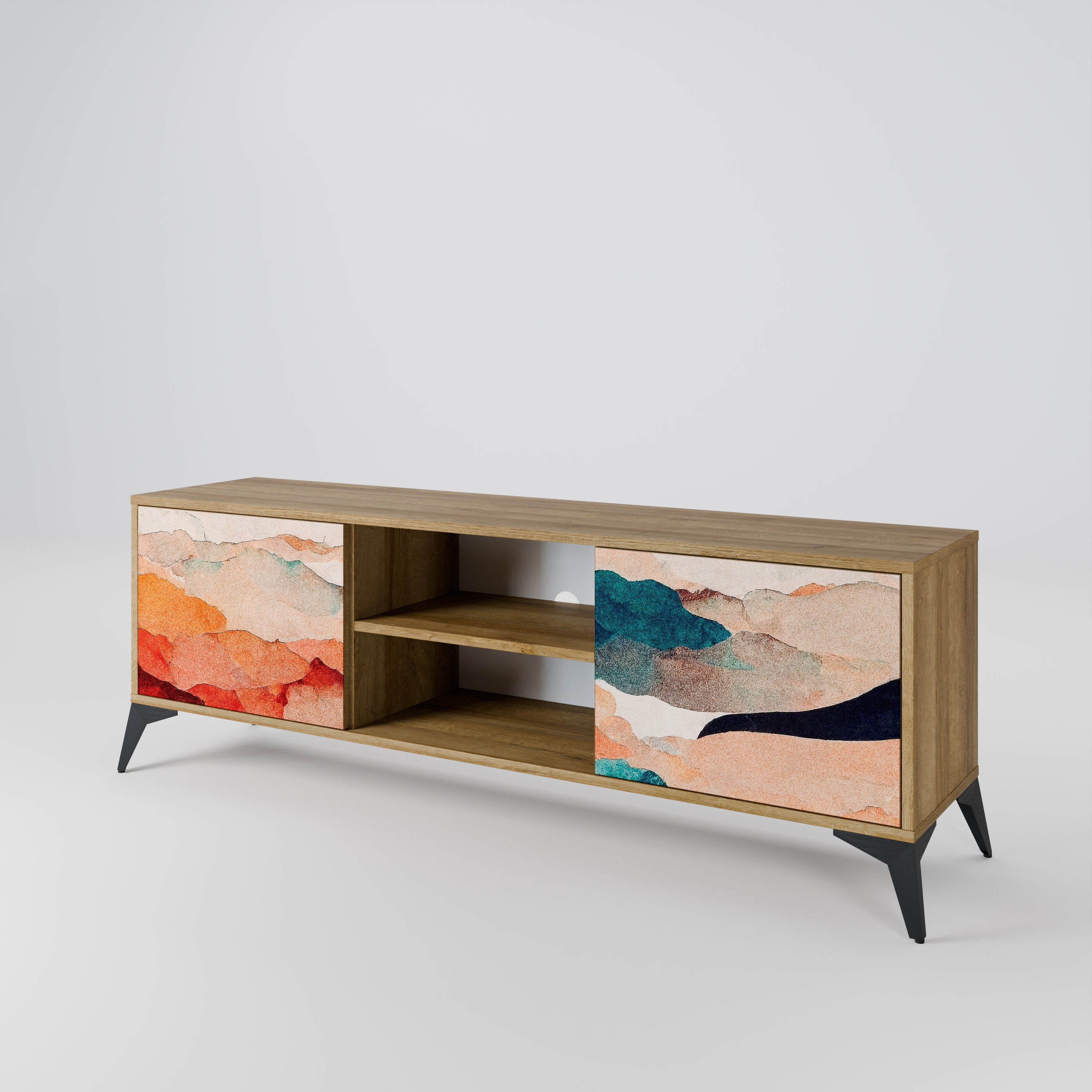 ABSTRACT LANDSCAPE 2-türiges TV-Lowboard
