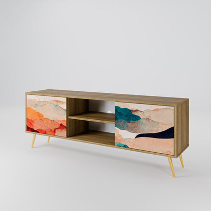 ABSTRACT LANDSCAPE Mueble de TV de 2 Puertas