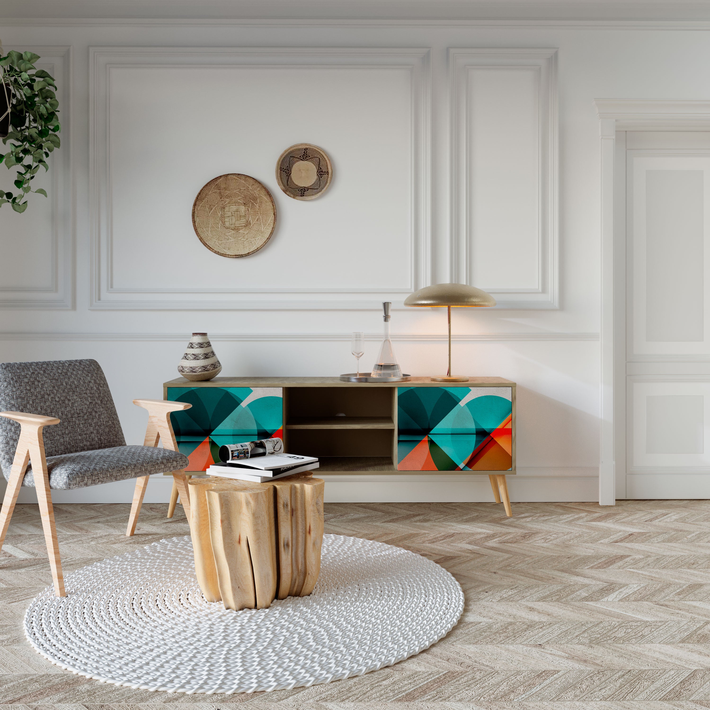 CIRCULAR RHAPSODY 2-türiges TV-Lowboard