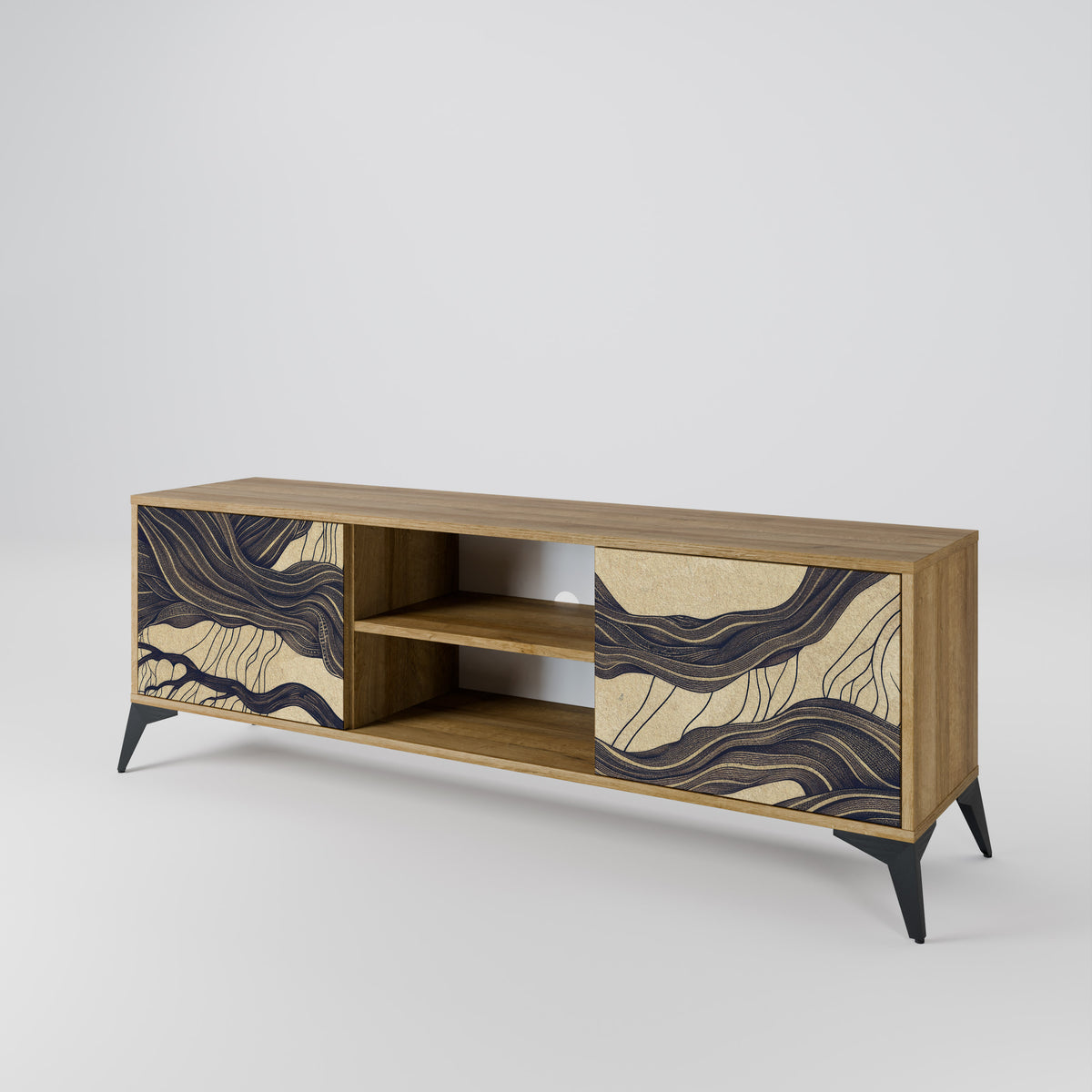 UNIFIED FRAGMENTS Mueble de TV de 2 Puertas