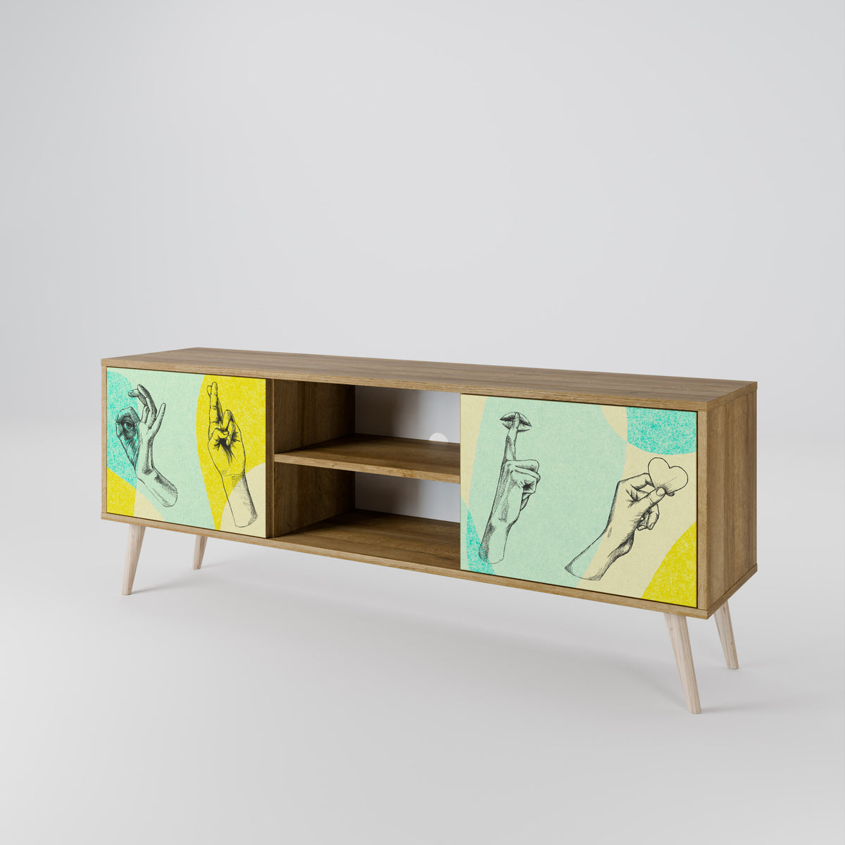 BODY LANGUAGE 2-Door TV Cabinet