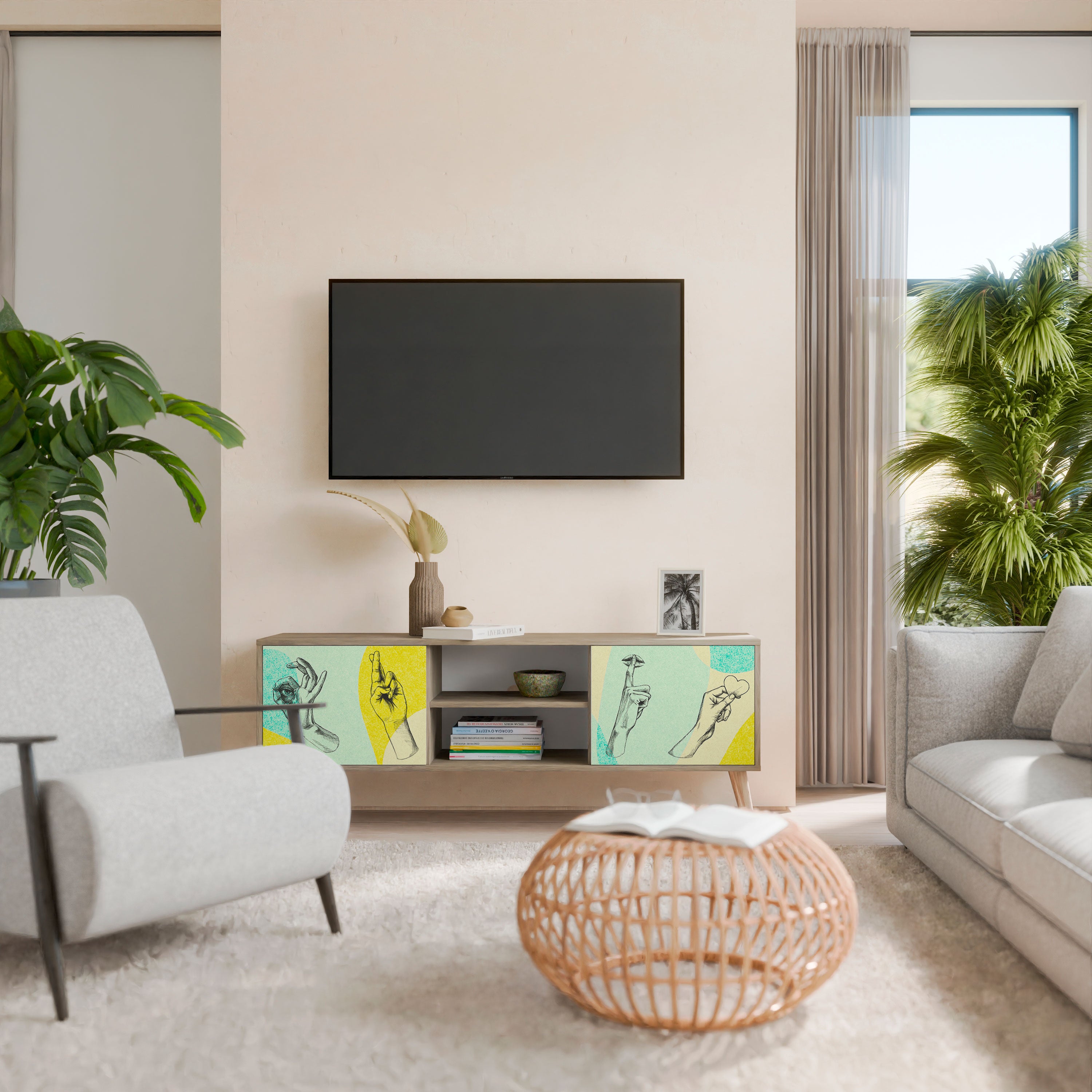 BODY LANGUAGE 2-türiges TV-Lowboard