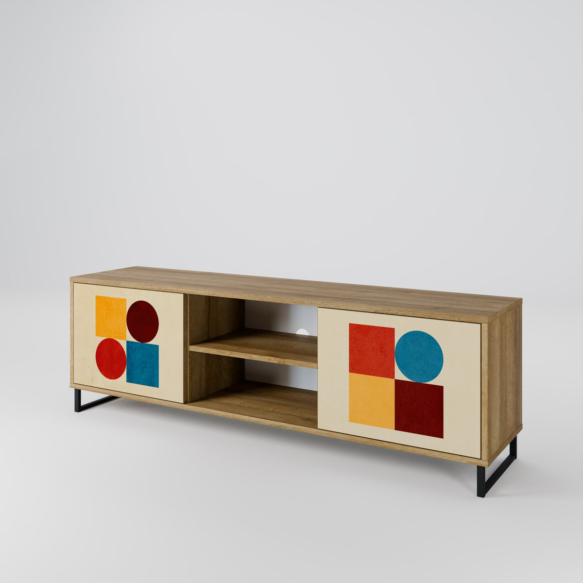 GEOMETRIC PUZZLE 2-türiges TV-Lowboard