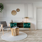 POLYGONAL FLOATING 2-Door TV Cabinet