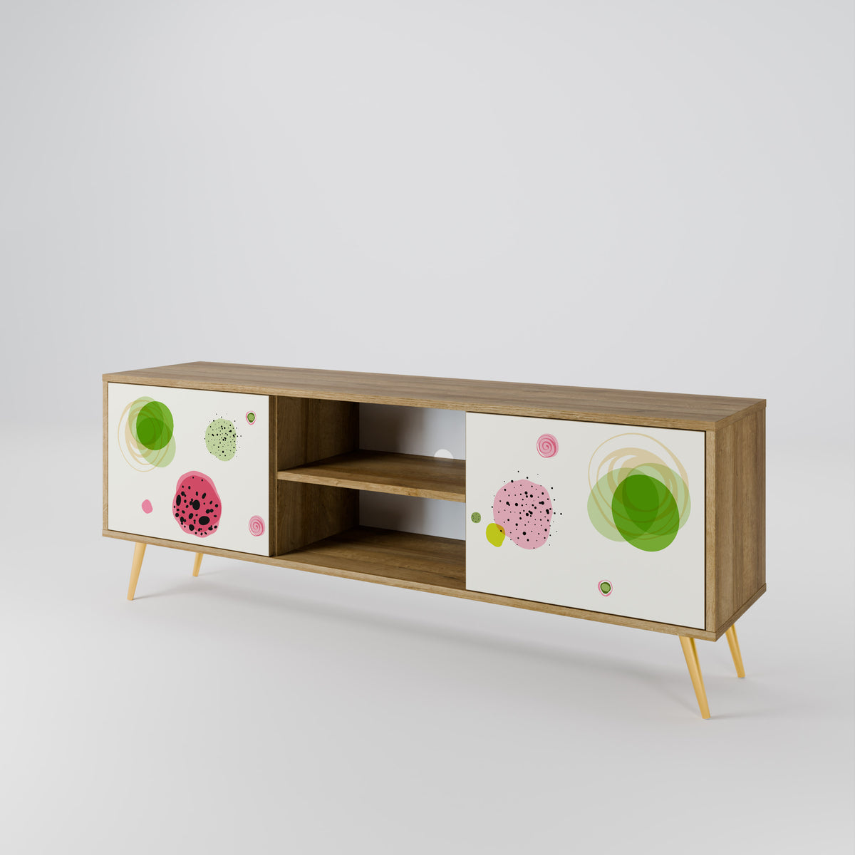 COLORFUL COSMOS 2-Door TV Cabinet