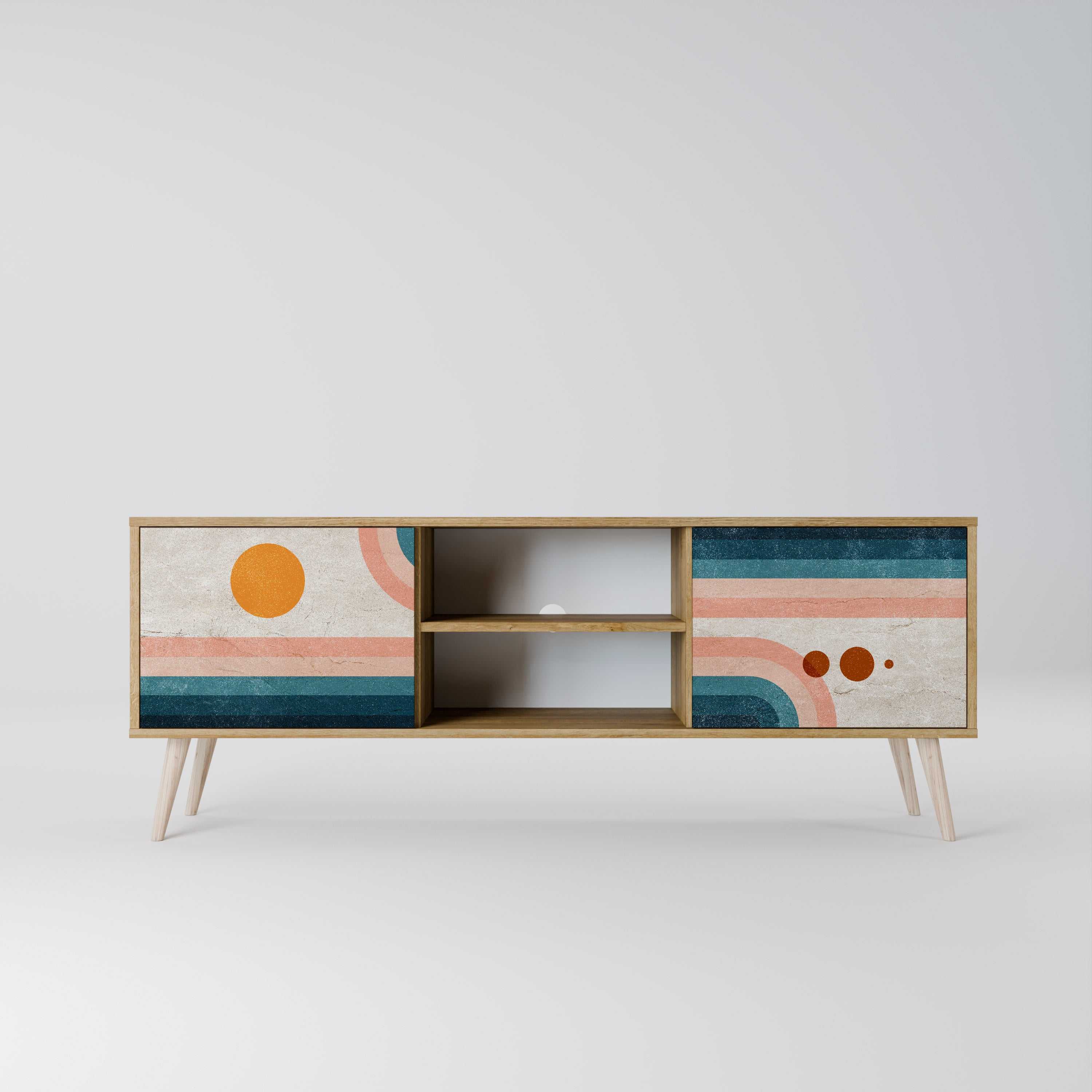 TWO HALVES Móvel de TV de 2 Portas