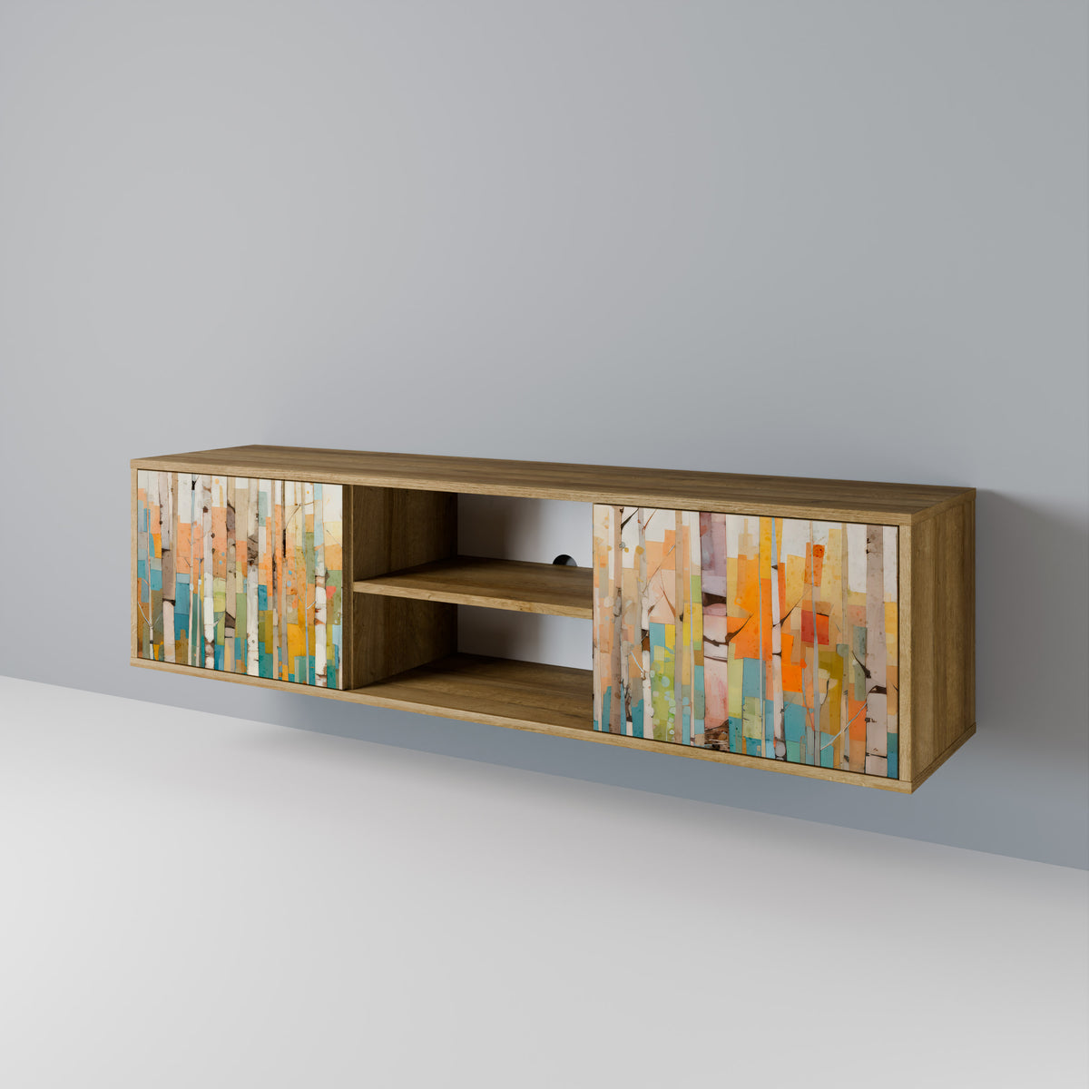 BIRCH KALEIDOSCOPE Dvoudveřový TV stolek