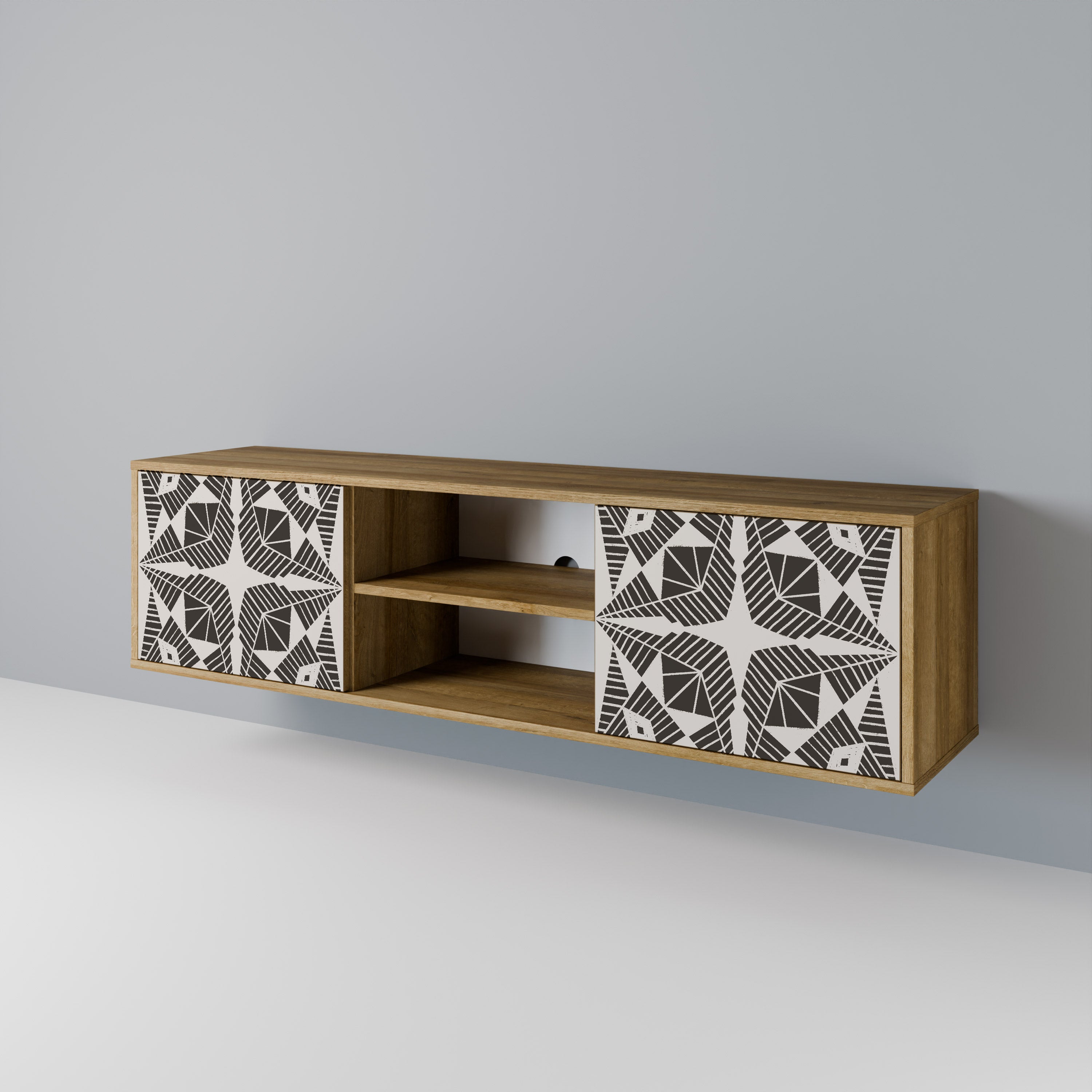 MONOCHROME NEXUS Móvel de TV de 2 Portas