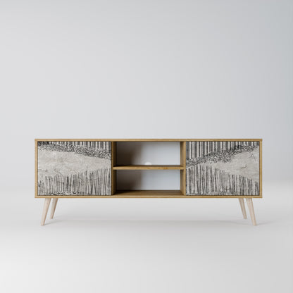 GRAIN LINES Mueble de TV de 2 Puertas