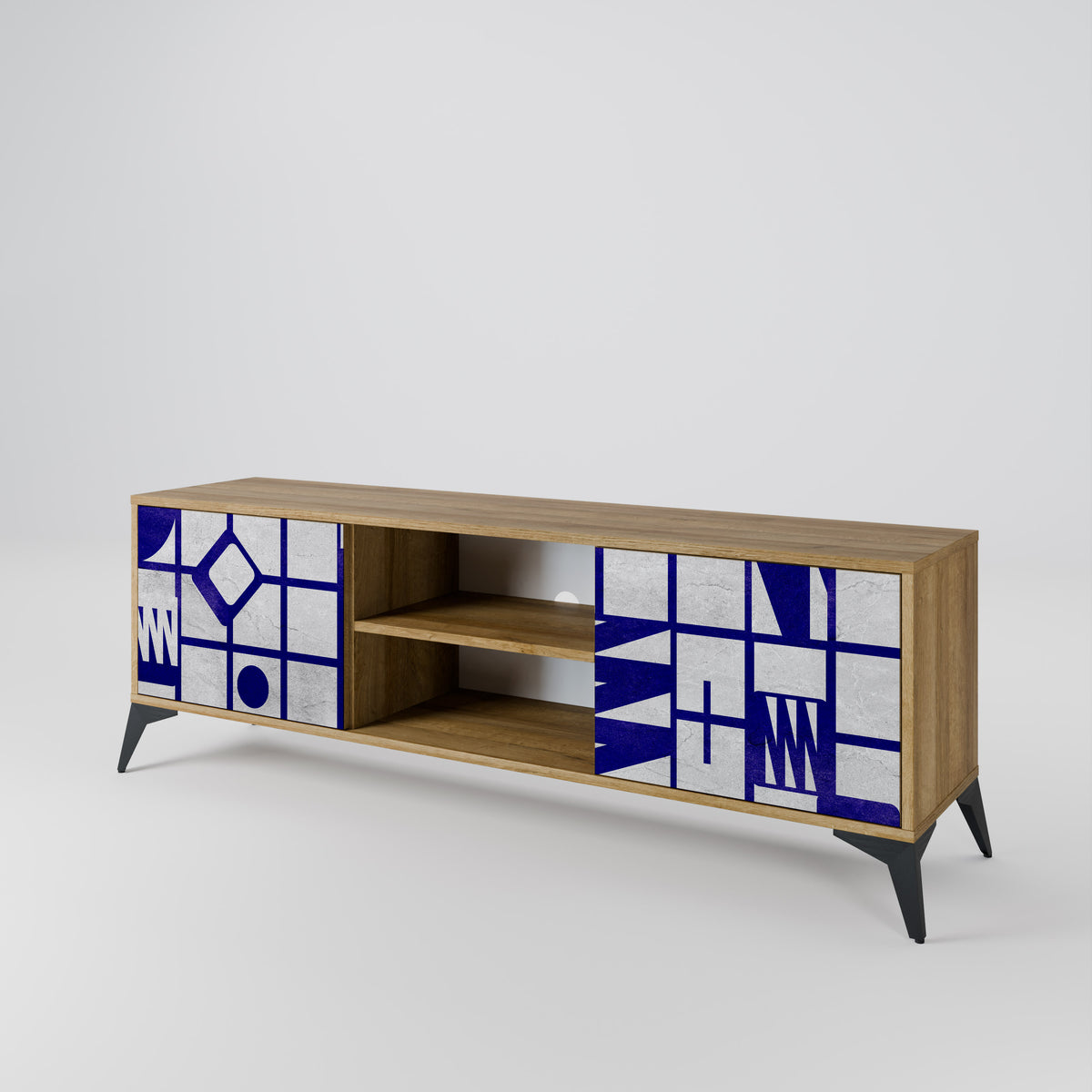 THE RIGHT PLACES Mueble de TV de 2 Puertas