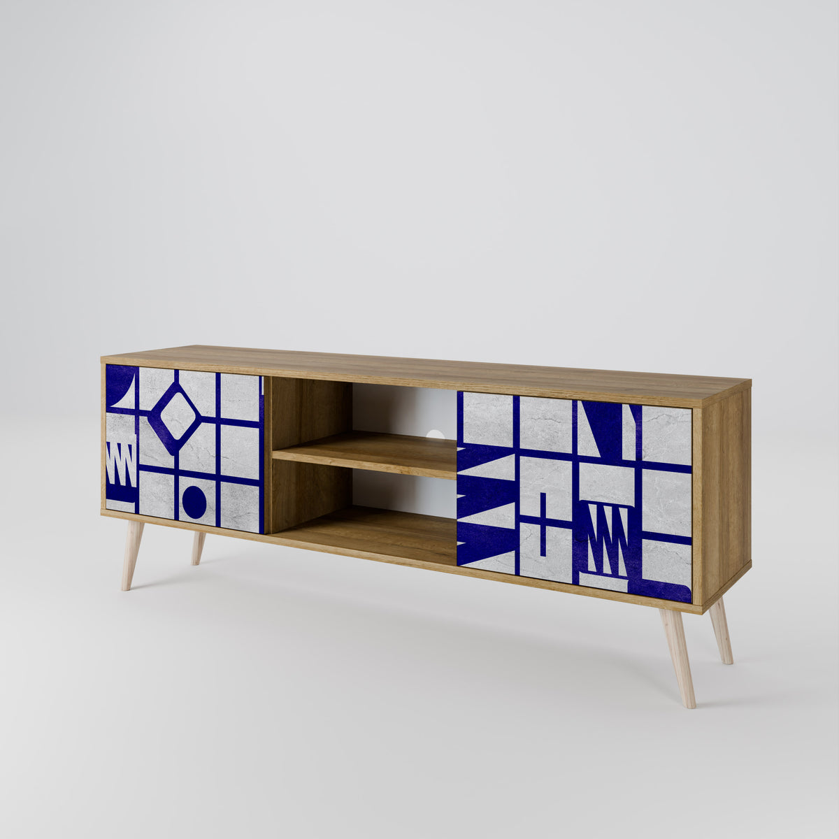 THE RIGHT PLACES Mueble de TV de 2 Puertas
