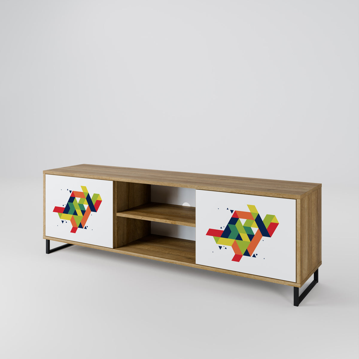 FUTURE SIGN Mueble de TV de 2 Puertas