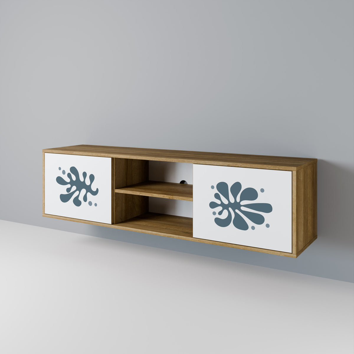 WONDERLAND VEGETATION Mueble de TV de 2 Puertas