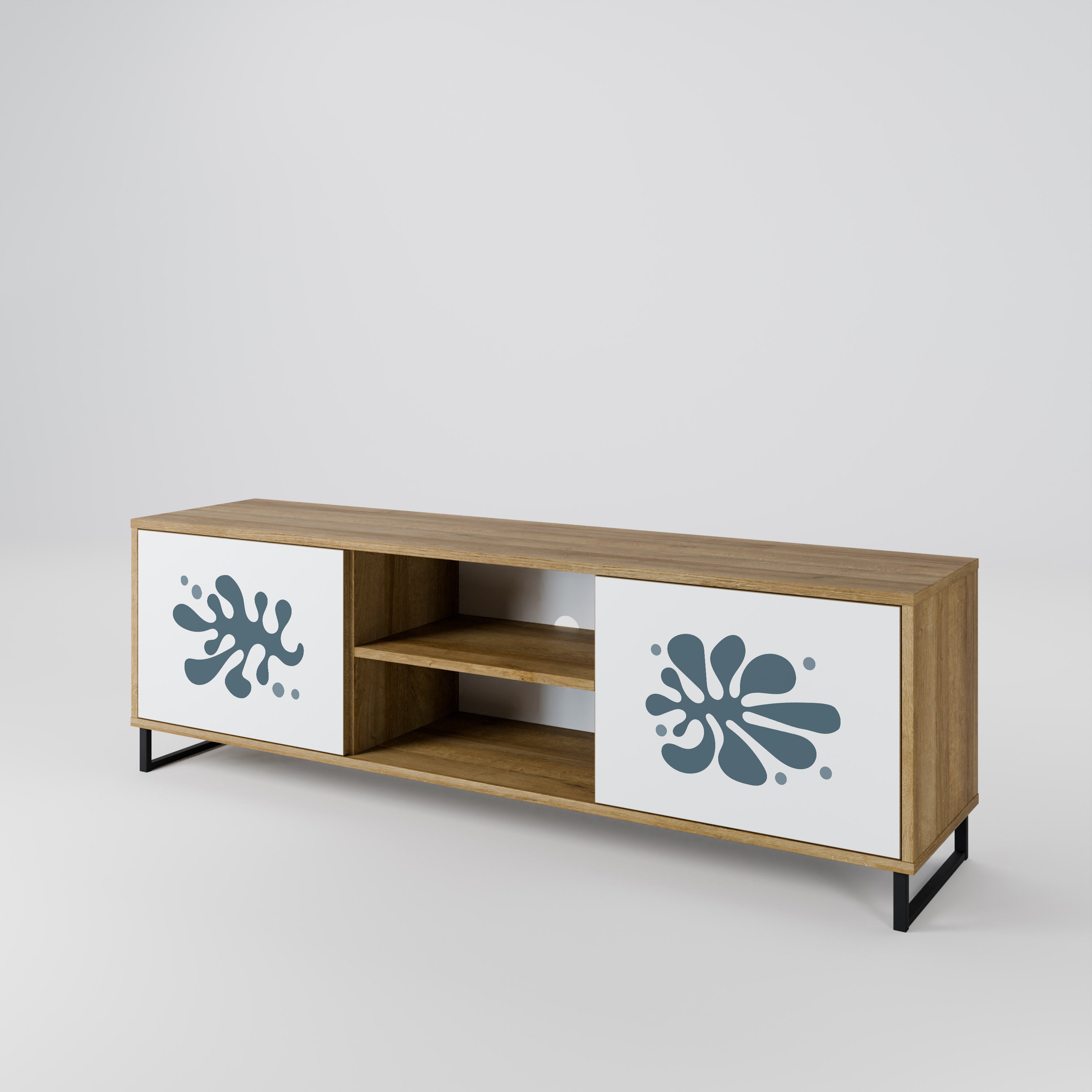 WONDERLAND VEGETATION Mueble de TV de 2 Puertas