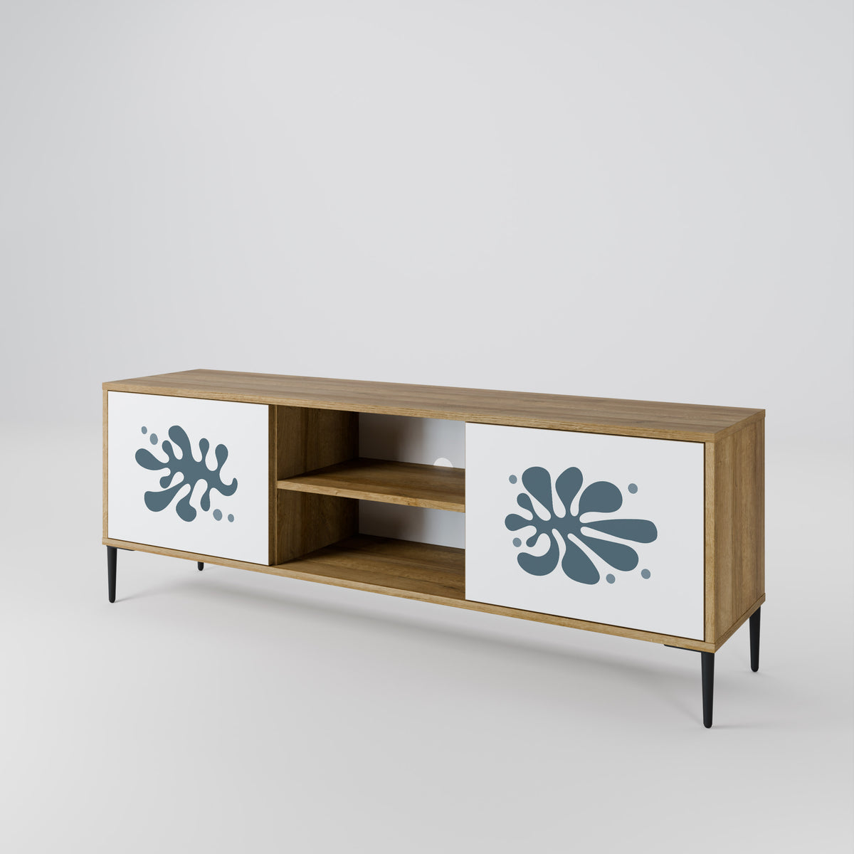 WONDERLAND VEGETATION Mueble de TV de 2 Puertas