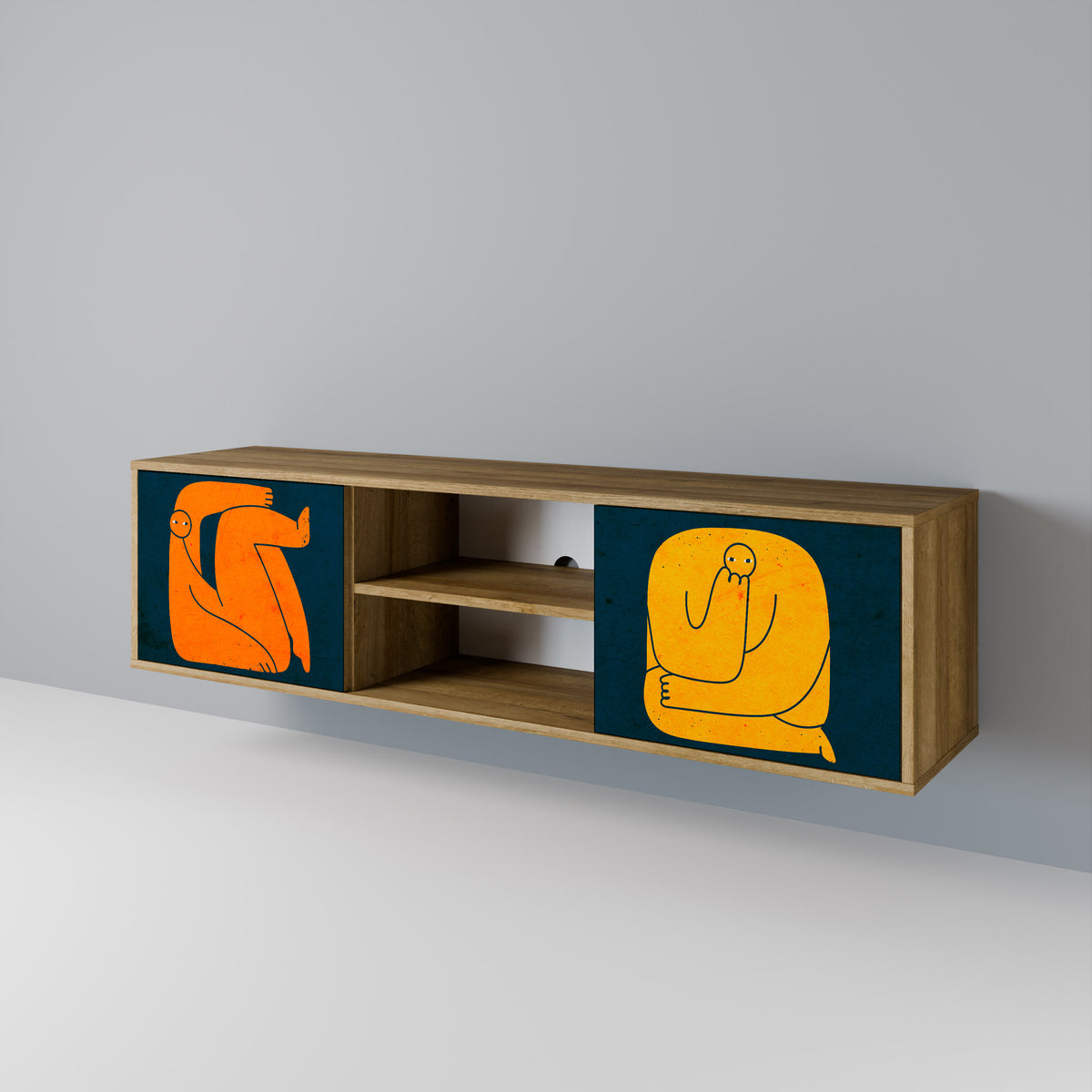 TOGETHER BUT SEPARATELY 2-Door TV Cabinet