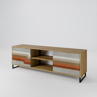 PECULIAR TRAIL Mueble de TV de 2 Puertas
