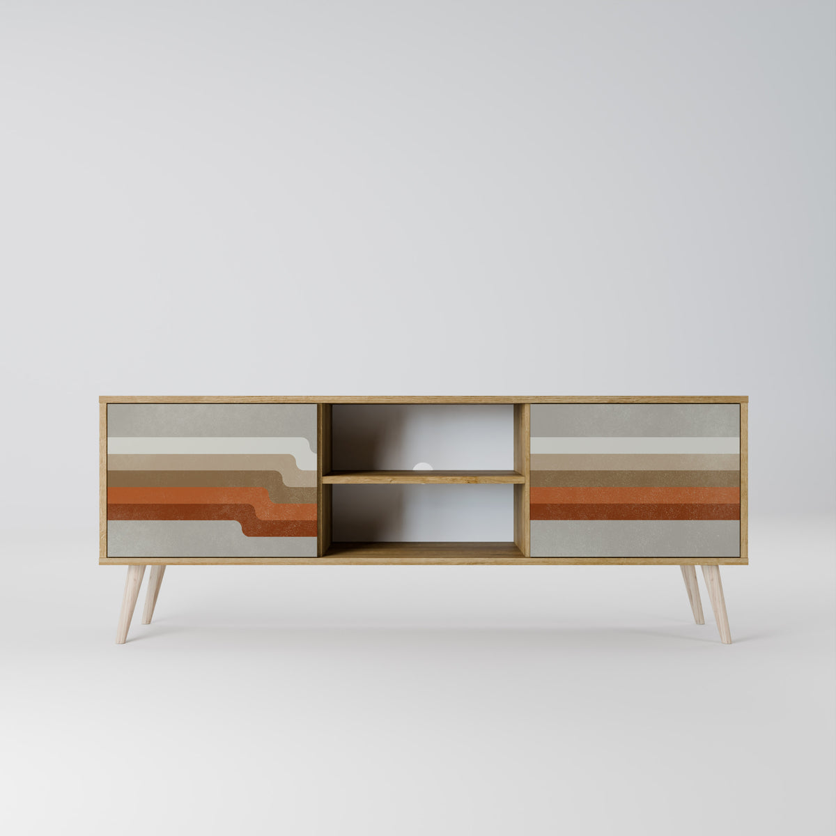 PECULIAR TRAIL Mueble de TV de 2 Puertas