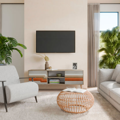 PECULIAR TRAIL Mueble de TV de 2 Puertas