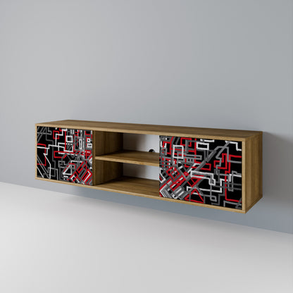 BROKEN LINES 2-Door TV Cabinet