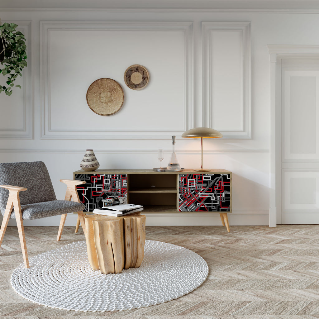 BROKEN LINES 2-türiges TV-Lowboard