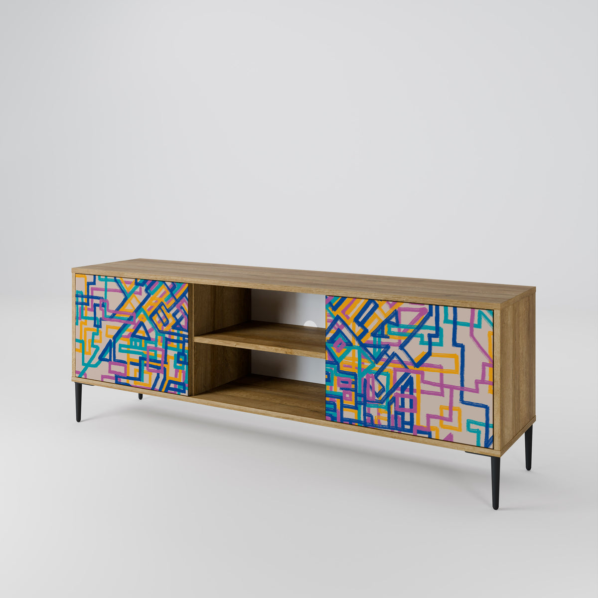 MEMORIES MAP Mueble de TV de 2 Puertas