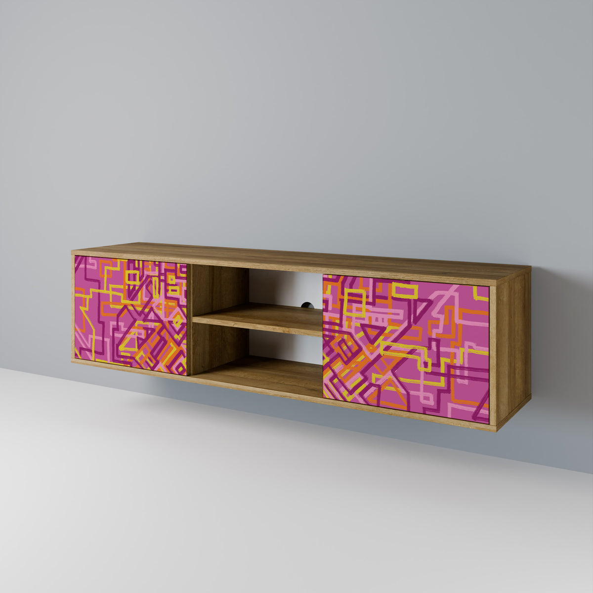 LOVELY MEMORIES Mueble de TV de 2 Puertas