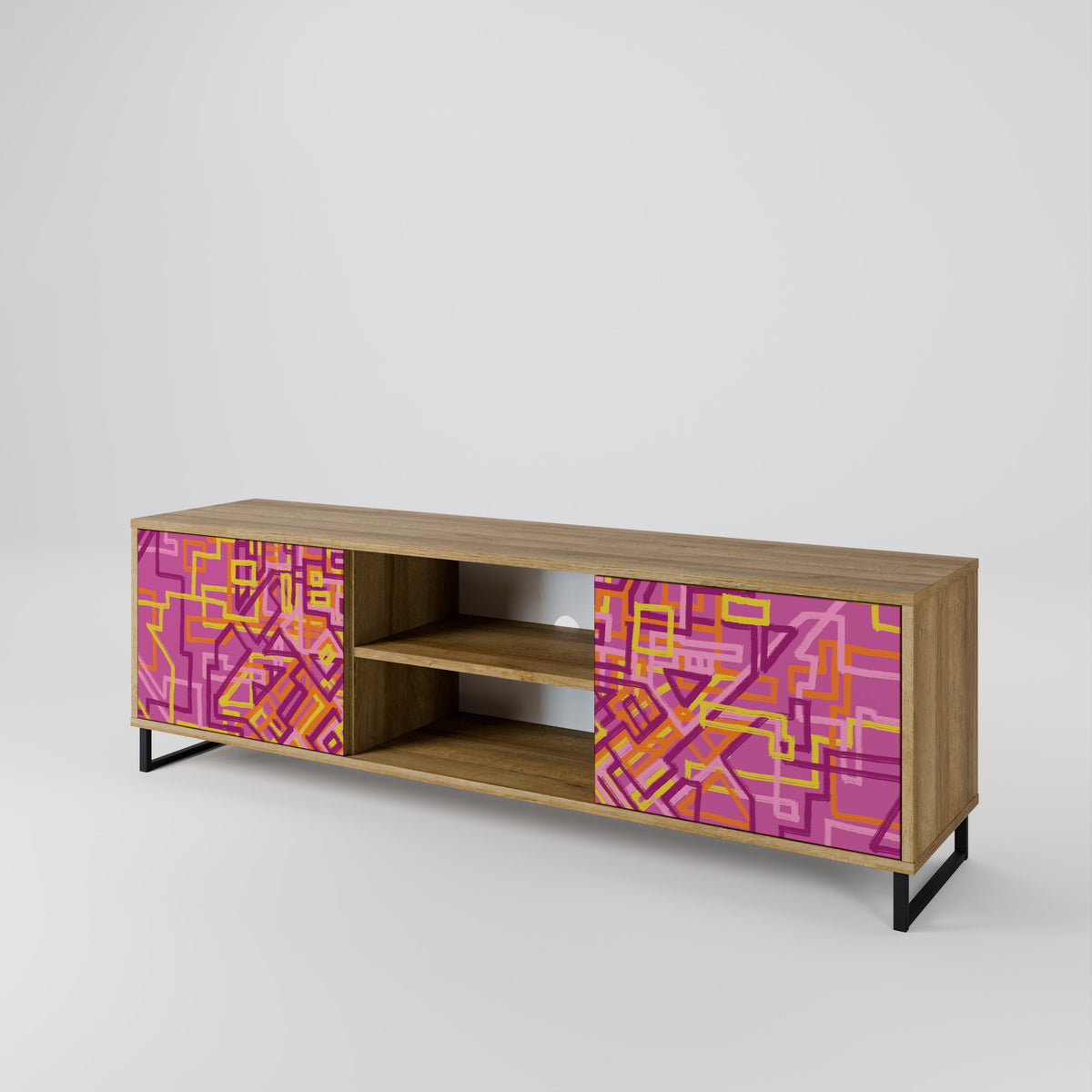 LOVELY MEMORIES Mueble de TV de 2 Puertas