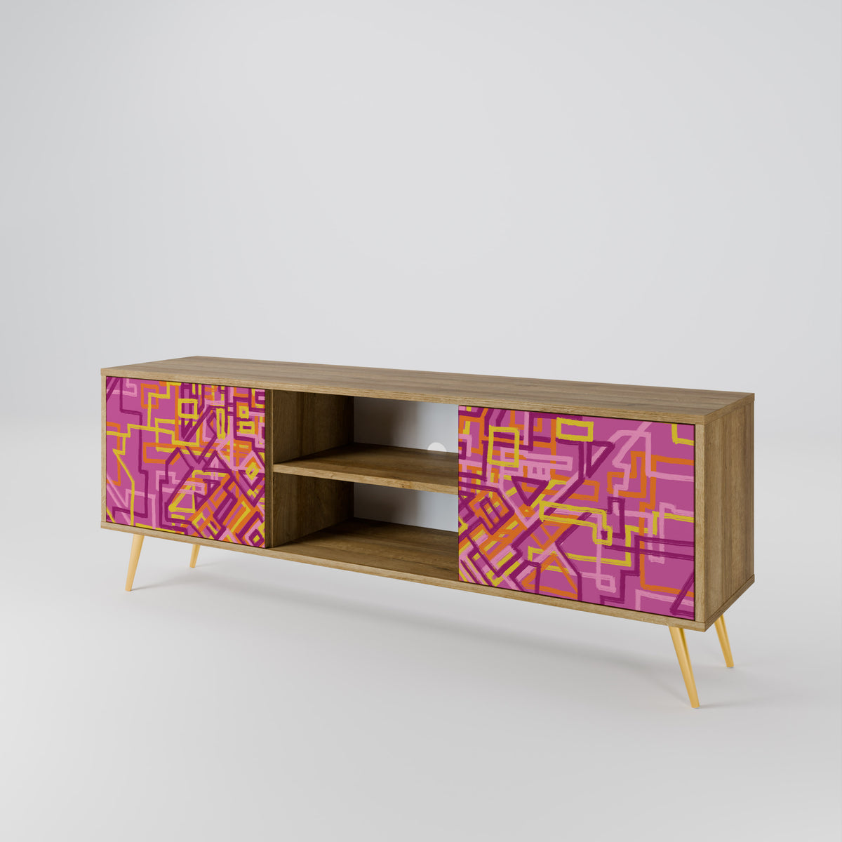 LOVELY MEMORIES Mueble de TV de 2 Puertas