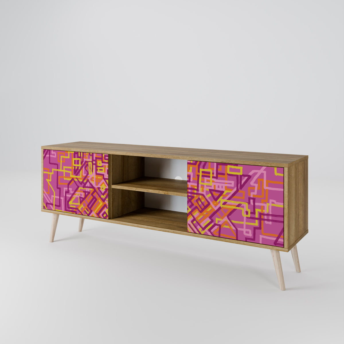 LOVELY MEMORIES Mueble de TV de 2 Puertas