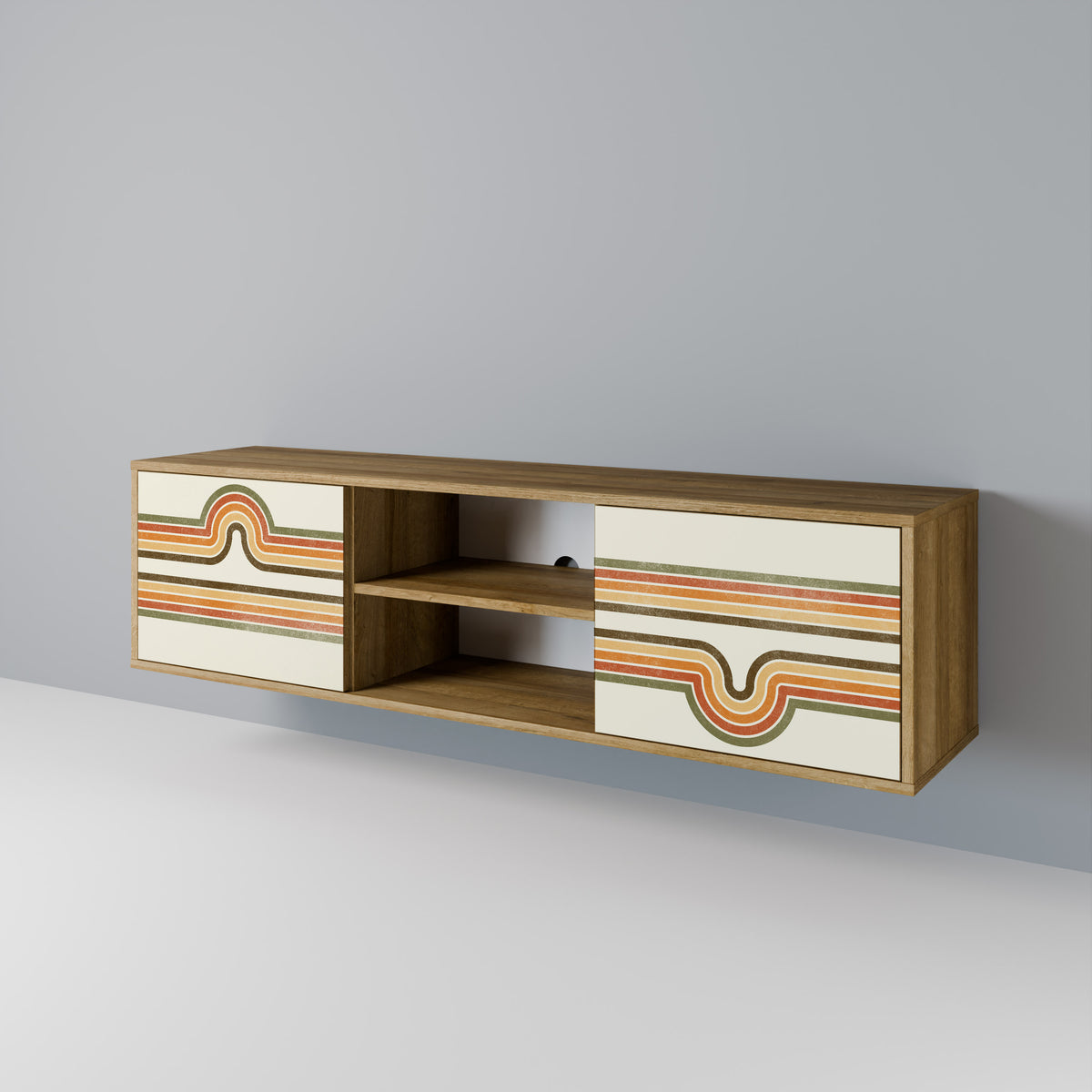 EXCEPTIONAL STREAM Mueble de TV de 2 Puertas