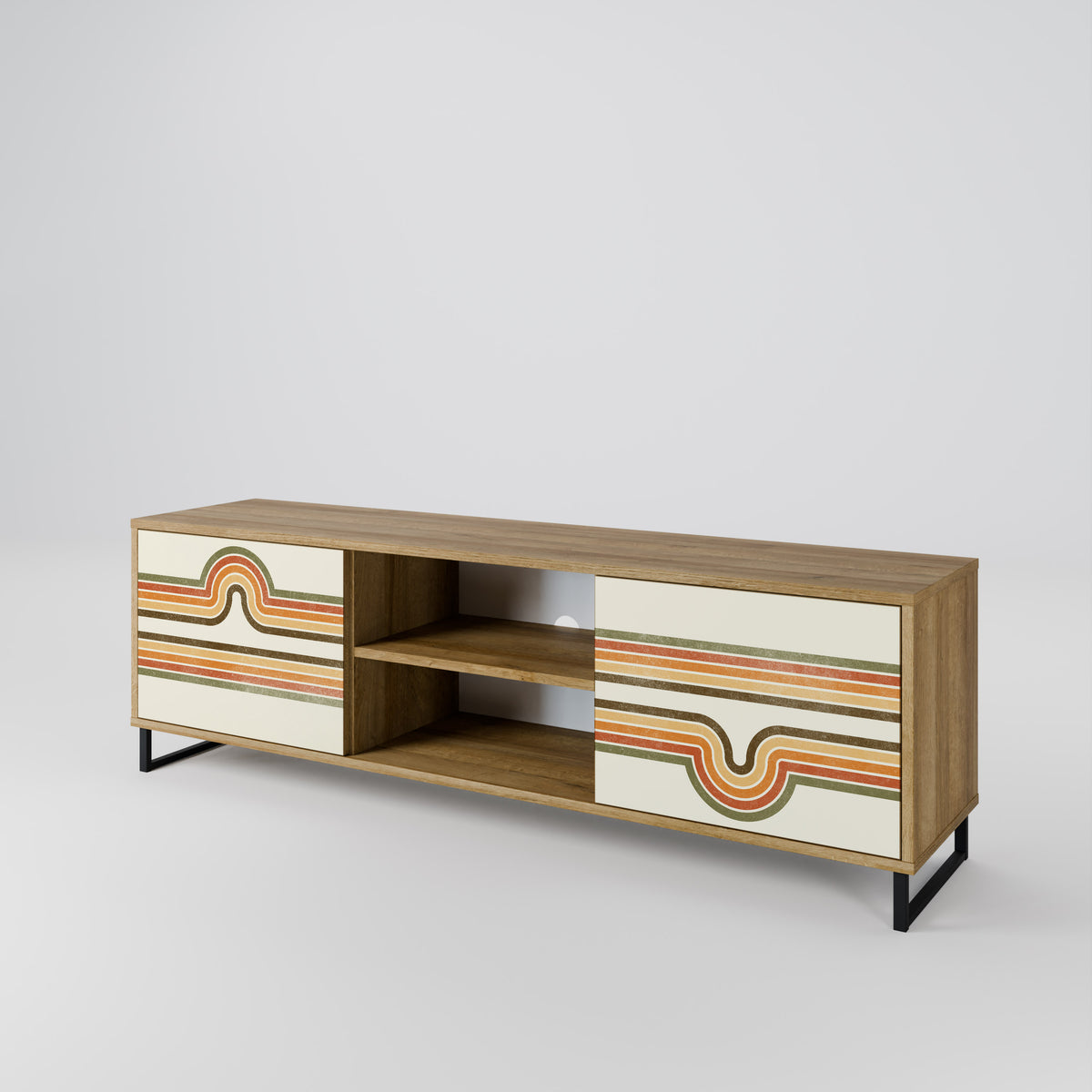 EXCEPTIONAL STREAM Mueble de TV de 2 Puertas