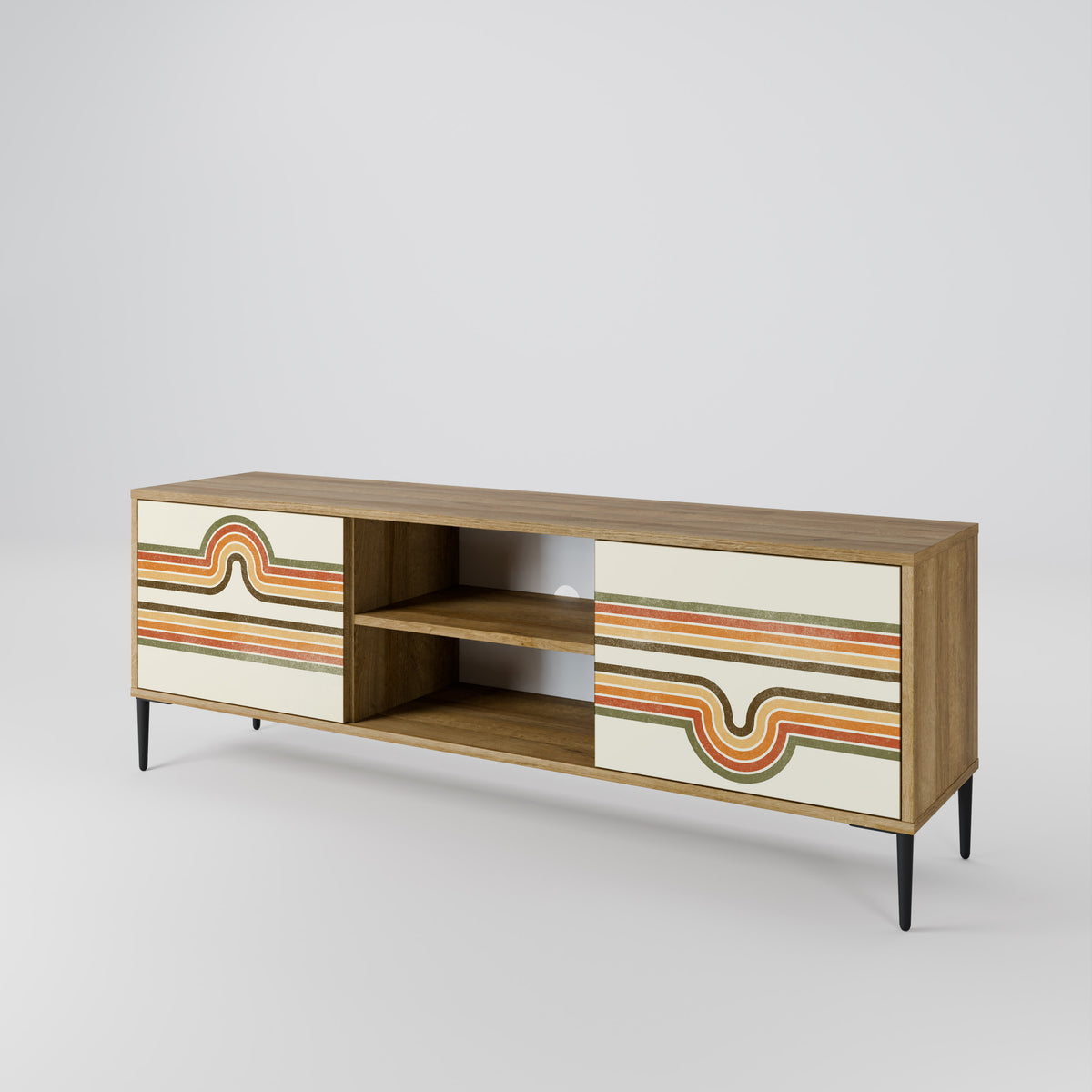EXCEPTIONAL STREAM Mueble de TV de 2 Puertas