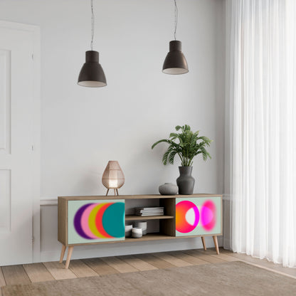 Mobile TV SYMPHONY OF COLORS a 2 ante in effetto rovere