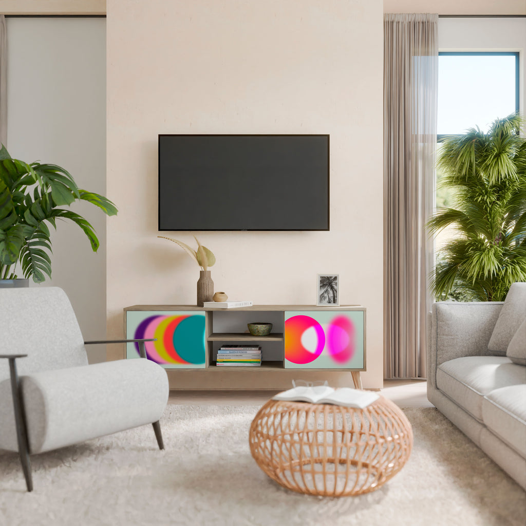 SYMPHONY OF COLORS Mueble de TV de 2 Puertas