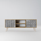 WAVES OF CONCRETE 2-Door TV Cabinet