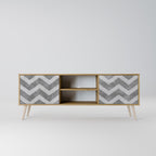 TOUGH ZIG ZAG 2-Door TV Cabinet
