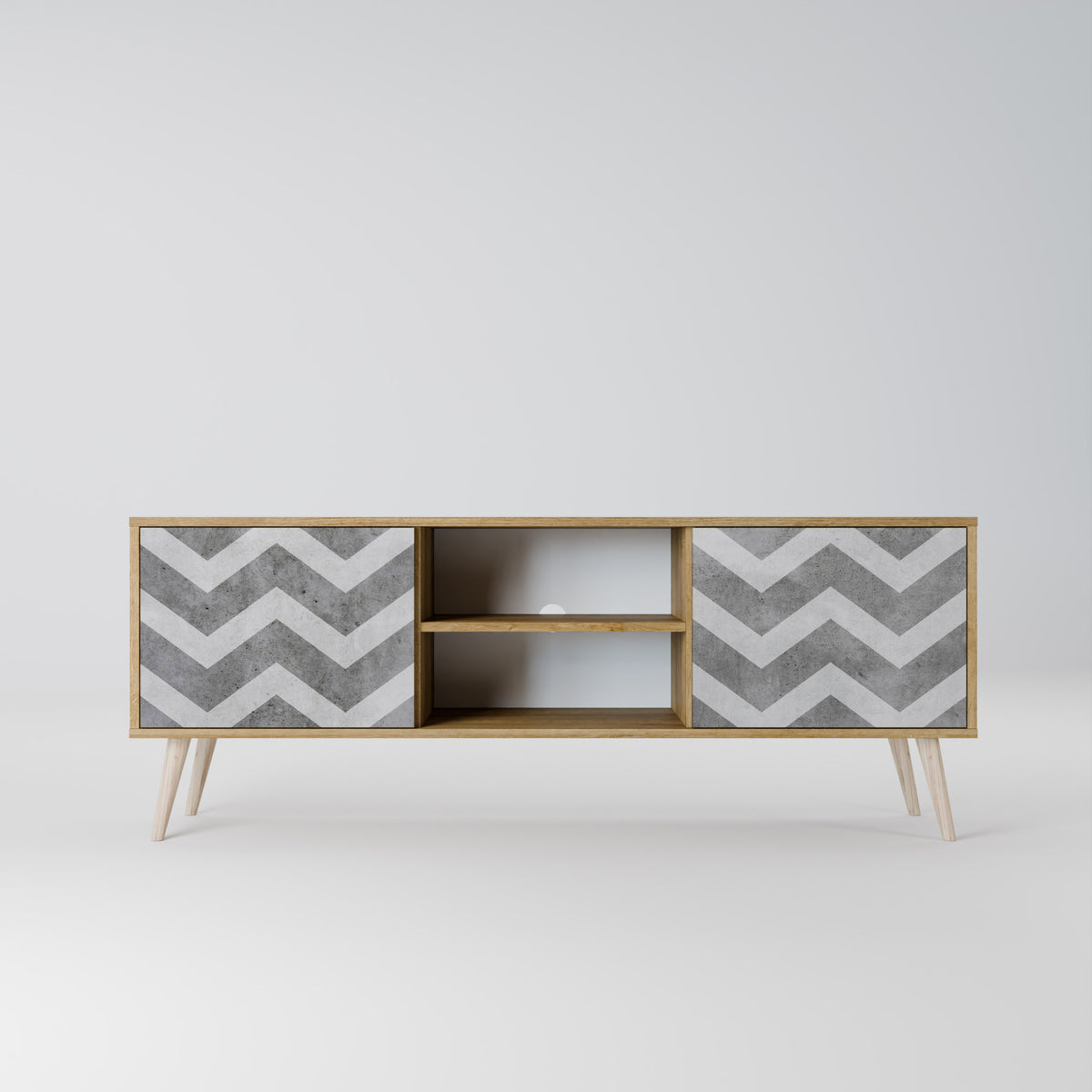TOUGH ZIG ZAG Mueble de TV de 2 Puertas