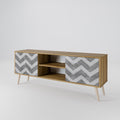 TOUGH ZIG ZAG 2-Door TV Cabinet