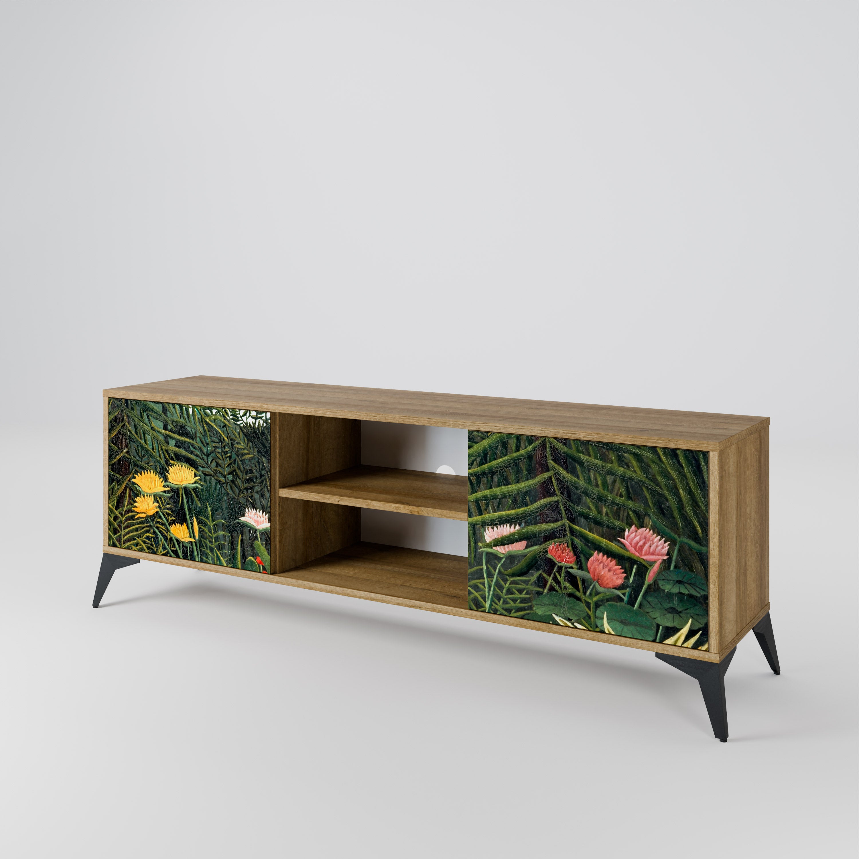 VIRGIN FOREST WITH SUNSET 2-Door TV Cabinet