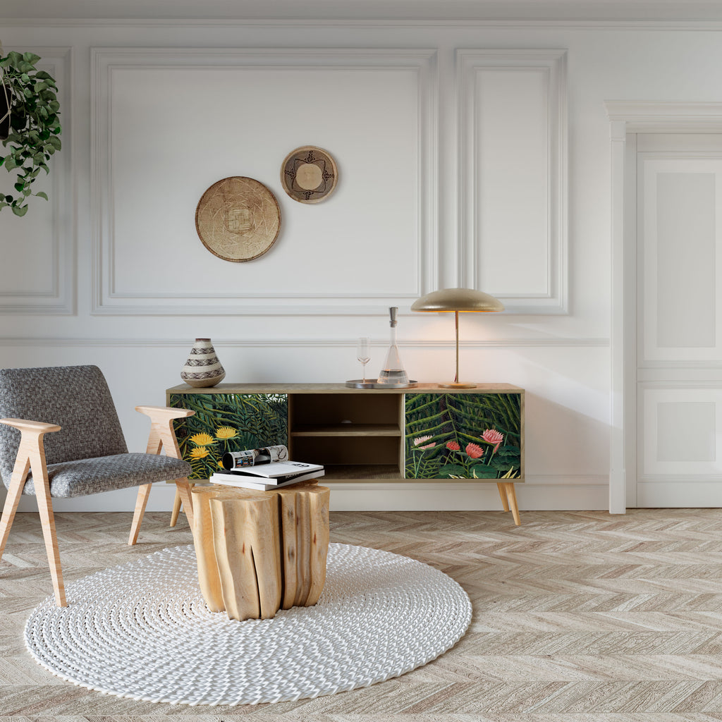 VIRGIN FOREST WITH SUNSET 2-türiges TV-Lowboard