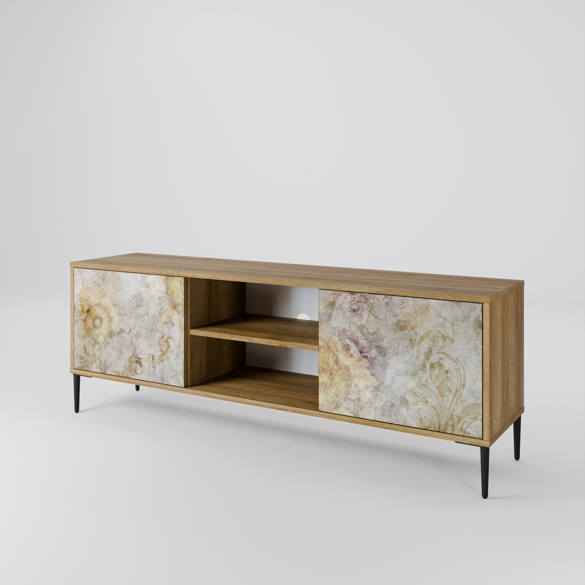 SUNFLOWER BLUR Mueble de TV de 2 Puertas