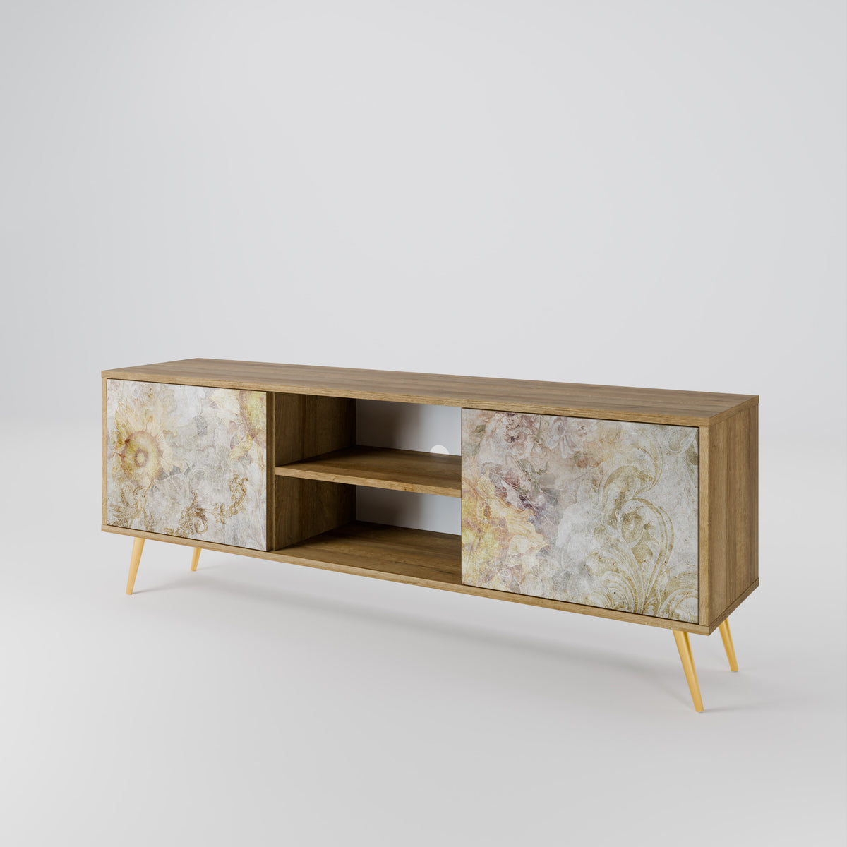 SUNFLOWER BLUR Mueble de TV de 2 Puertas