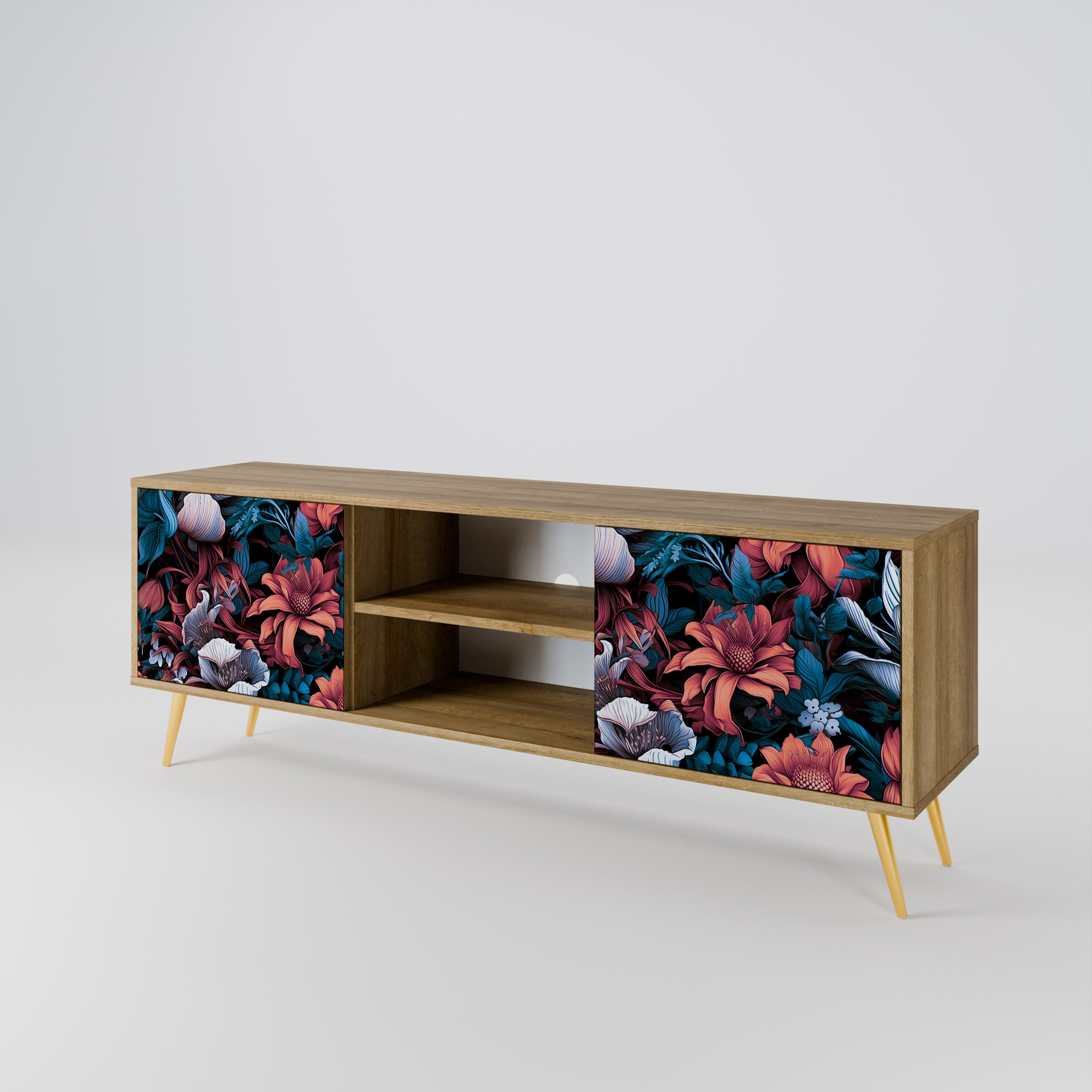 ETHEREAL BLOSSOMS 2-Door TV Cabinet
