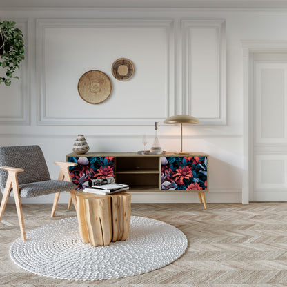 ETHEREAL BLOSSOMS Mueble de TV de 2 Puertas