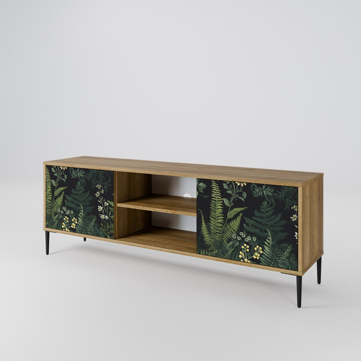 FERN FLOWERS Mueble de TV de 2 Puertas