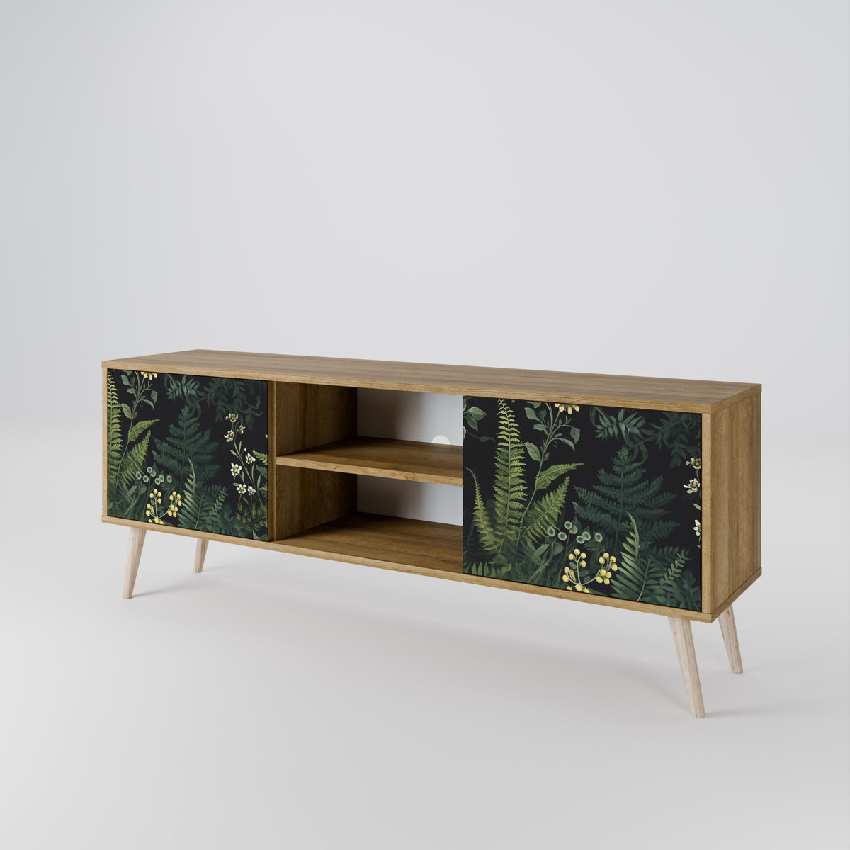 FERN FLOWERS Mueble de TV de 2 Puertas