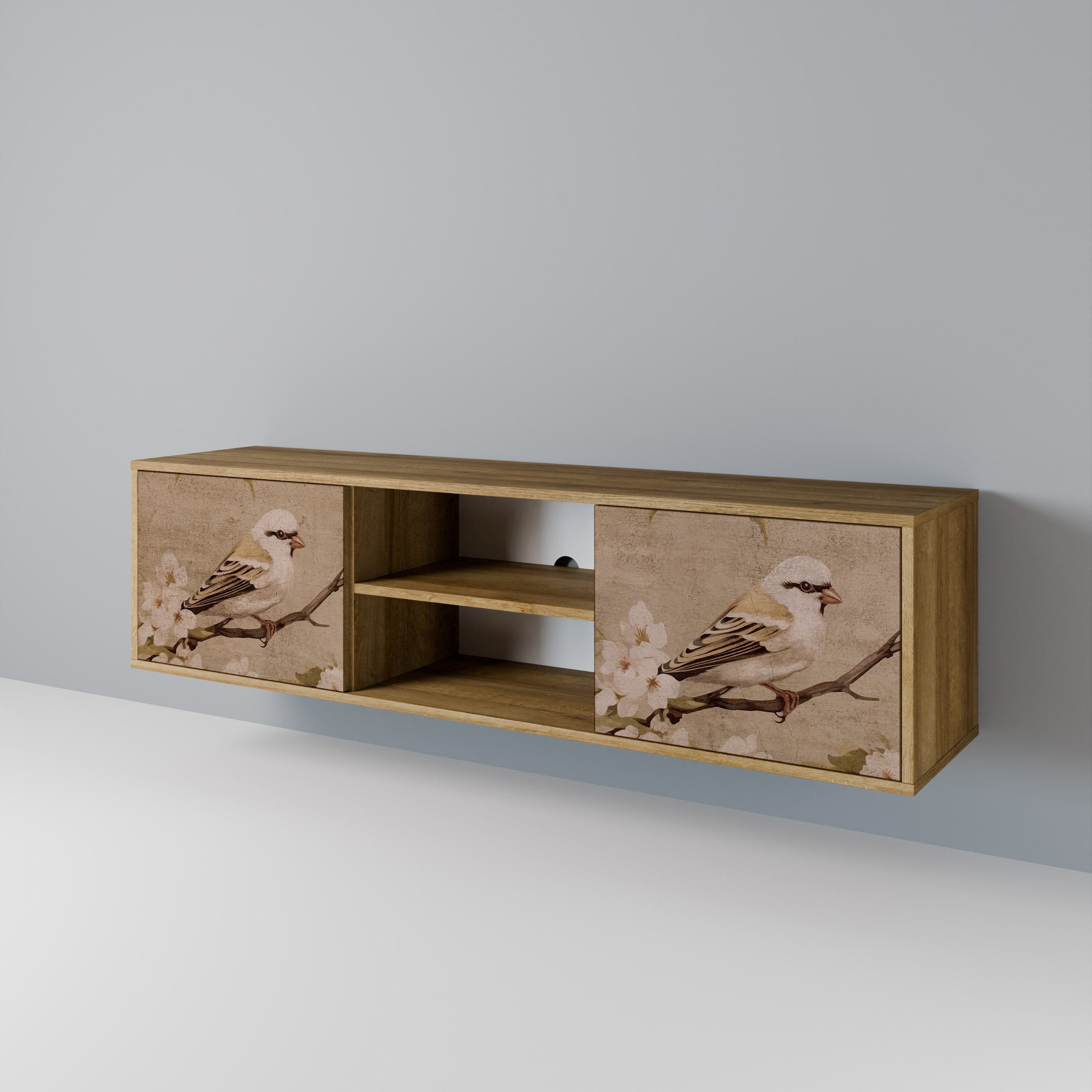 PETAL DISTINGUISH 2-Door TV Cabinet