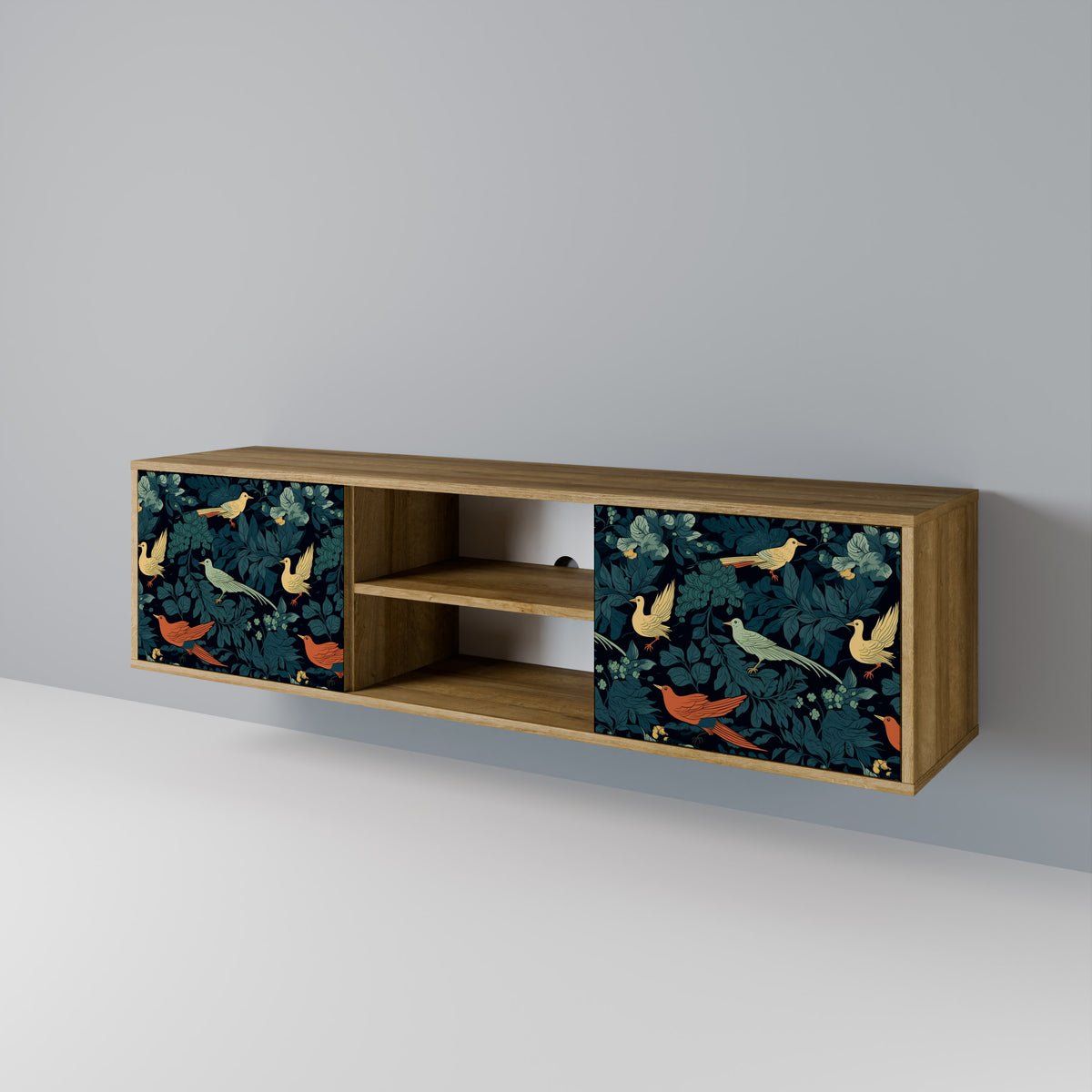 FOWL ORNAMENT 2-Door TV Cabinet